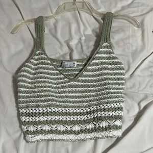 Crocheted crop top from Hollister